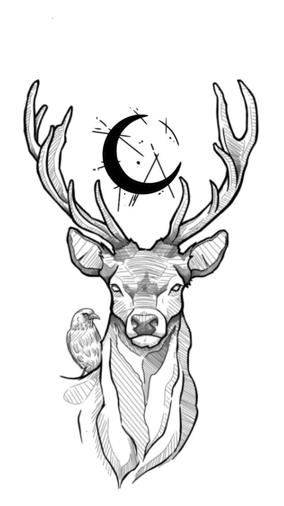Deer Tattoo 74