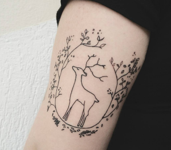Deer Tattoo 9