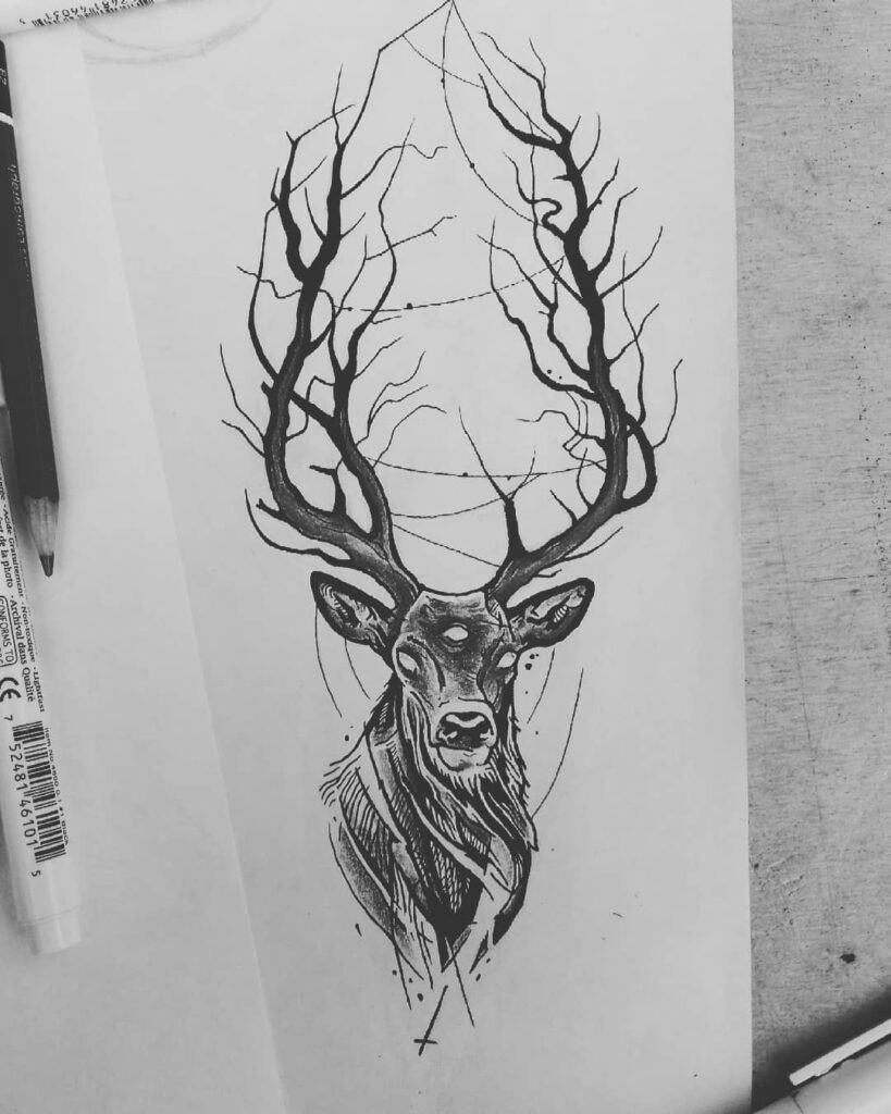 Deer Tattoo 90
