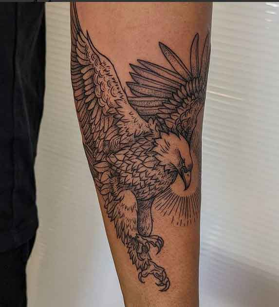 Hawk Tattoo 1