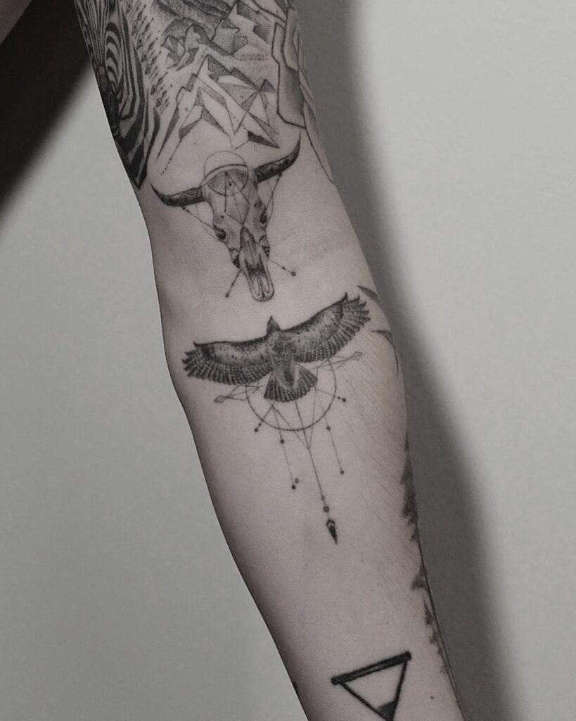 Hawk Tattoo 108