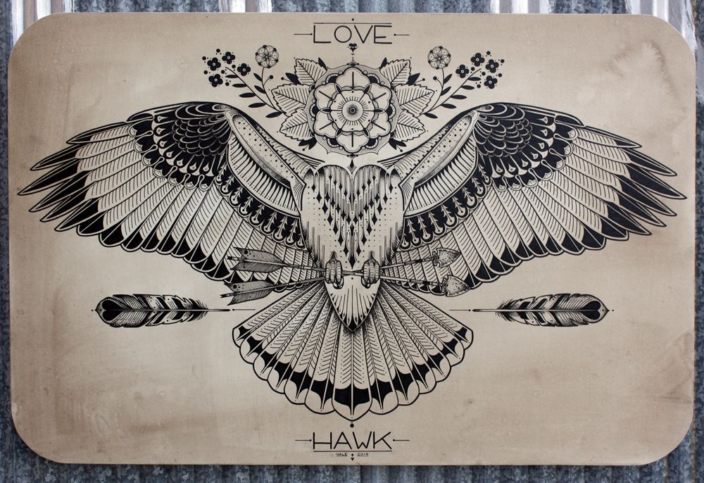 Hawk Tattoo 110