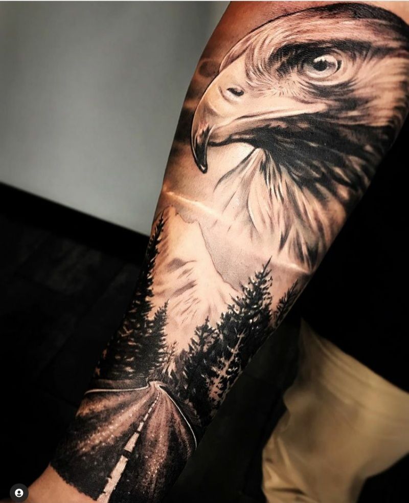 Hawk Tattoo 134