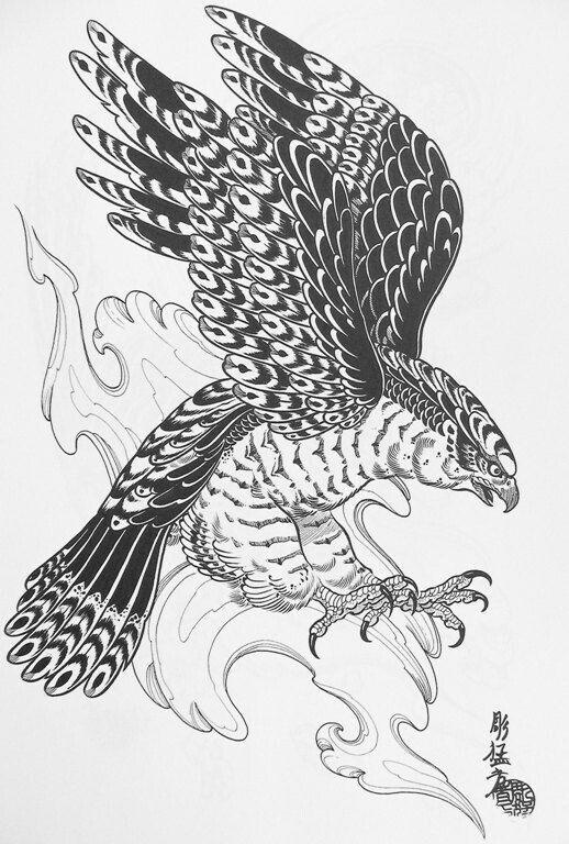 Hawk Tattoo 138