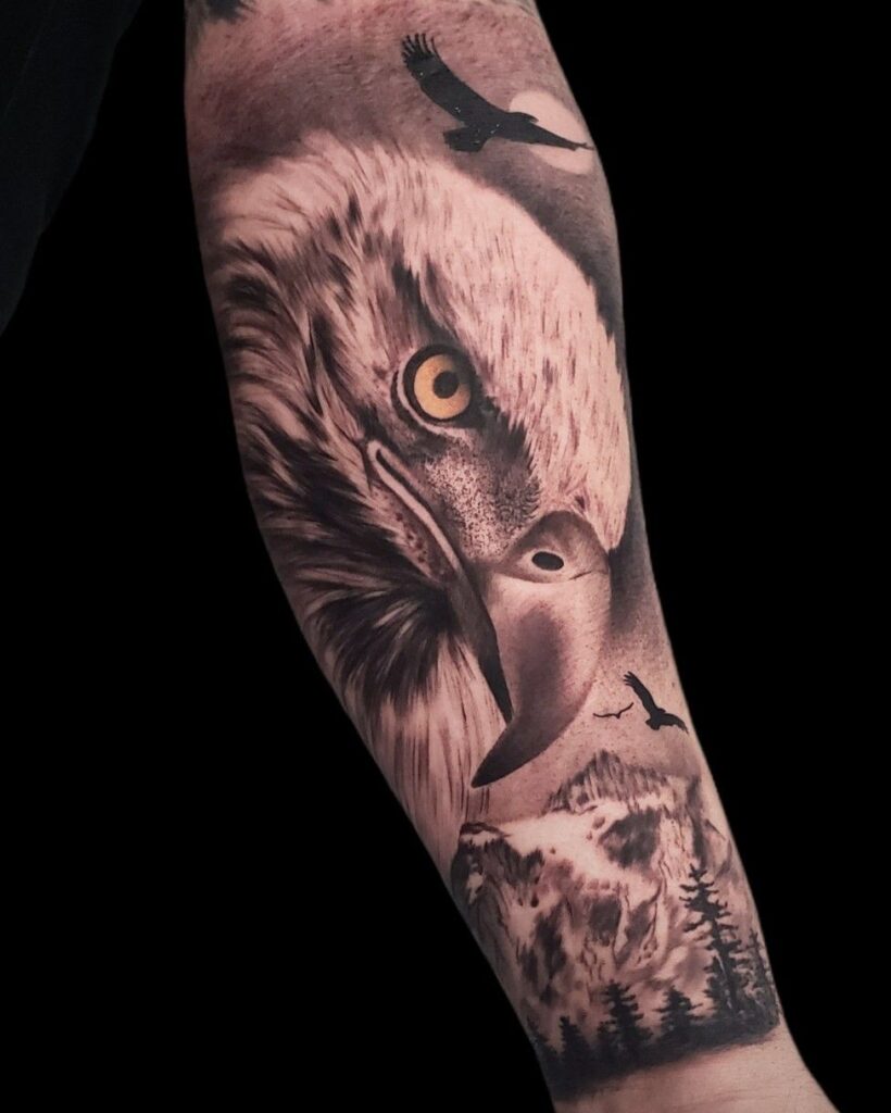 Hawk Tattoo 163