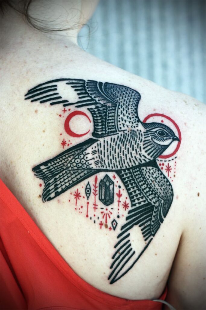 Hawk Tattoo 175