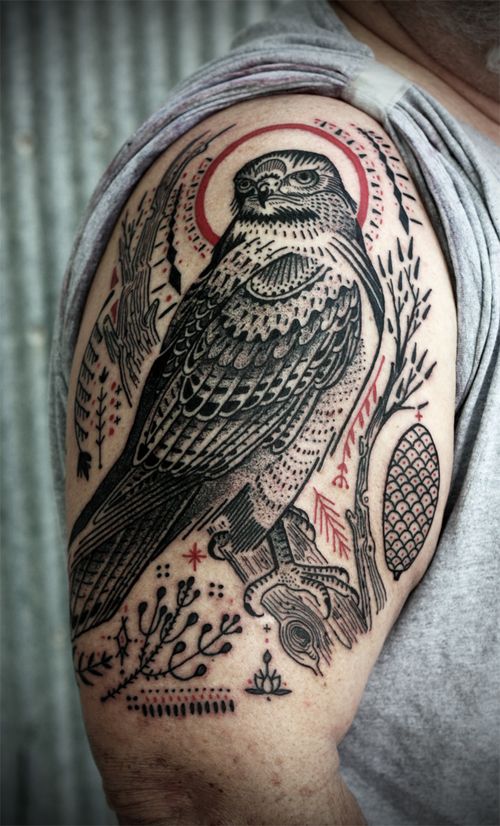 Hawk Tattoo 18