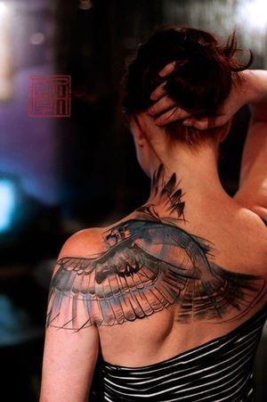 Hawk Tattoo 3