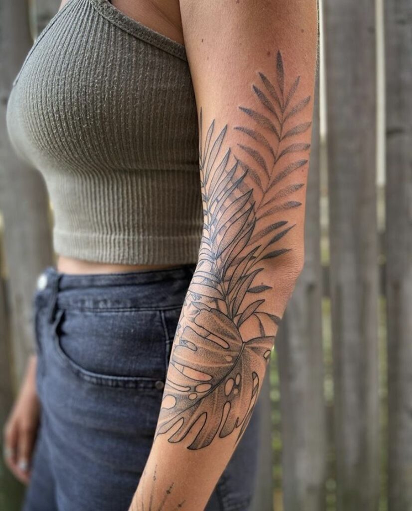 Leaf Tattoo 100