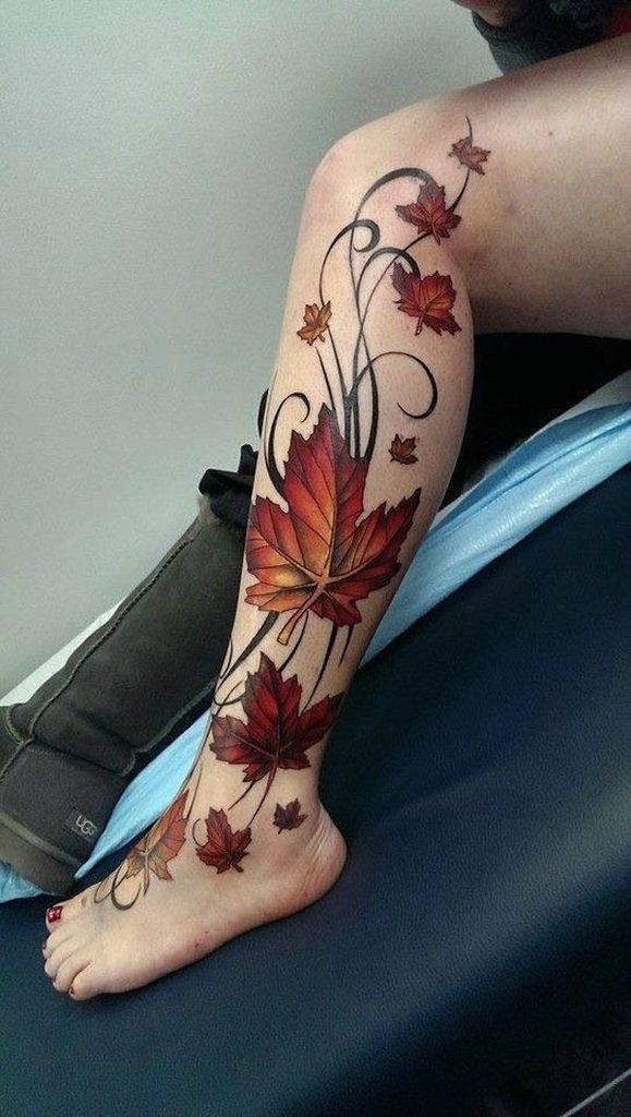 Toplist+ Marvelous Leaf Tattoo Ideas (2023) 1102 Leaf Tattoo 126