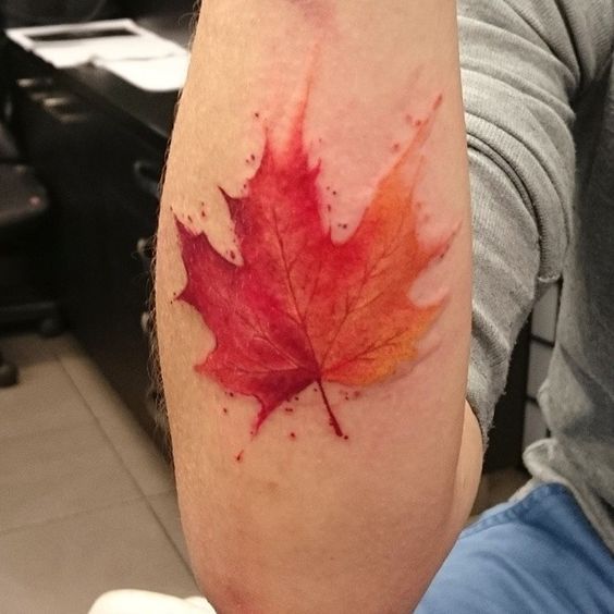 Leaf Tattoo 13