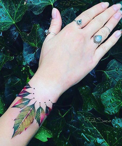 Leaf Tattoo 15