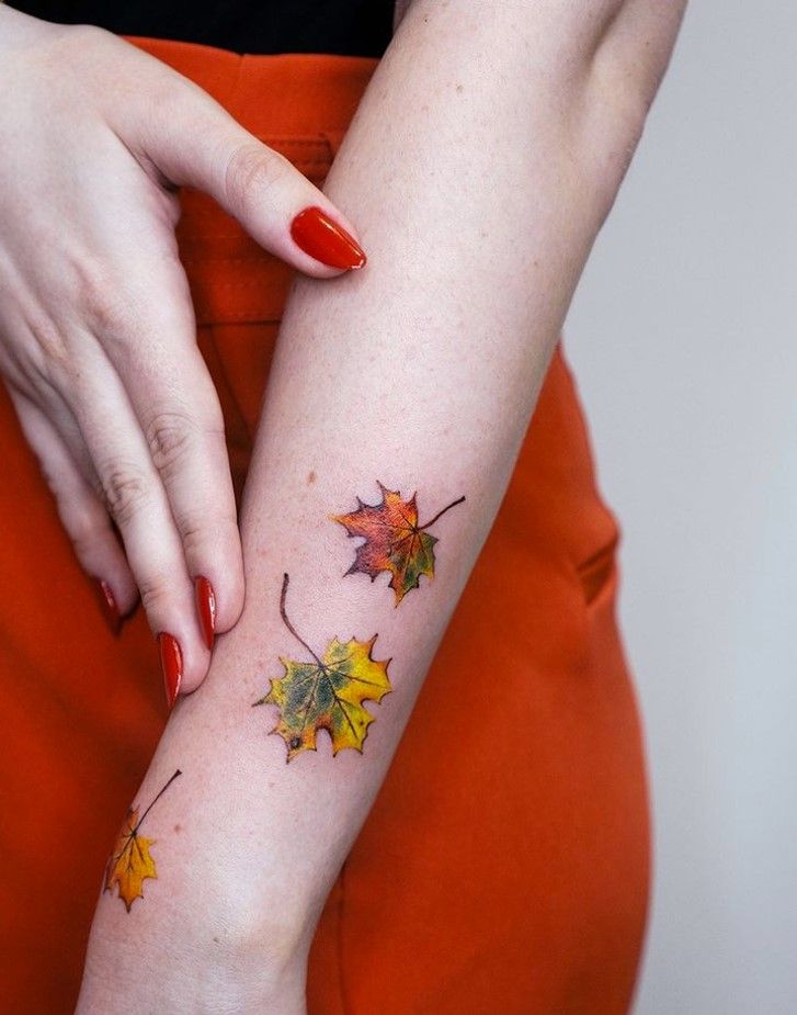 Leaf Tattoo 17