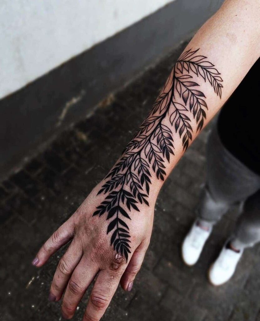 Leaf Tattoo 2