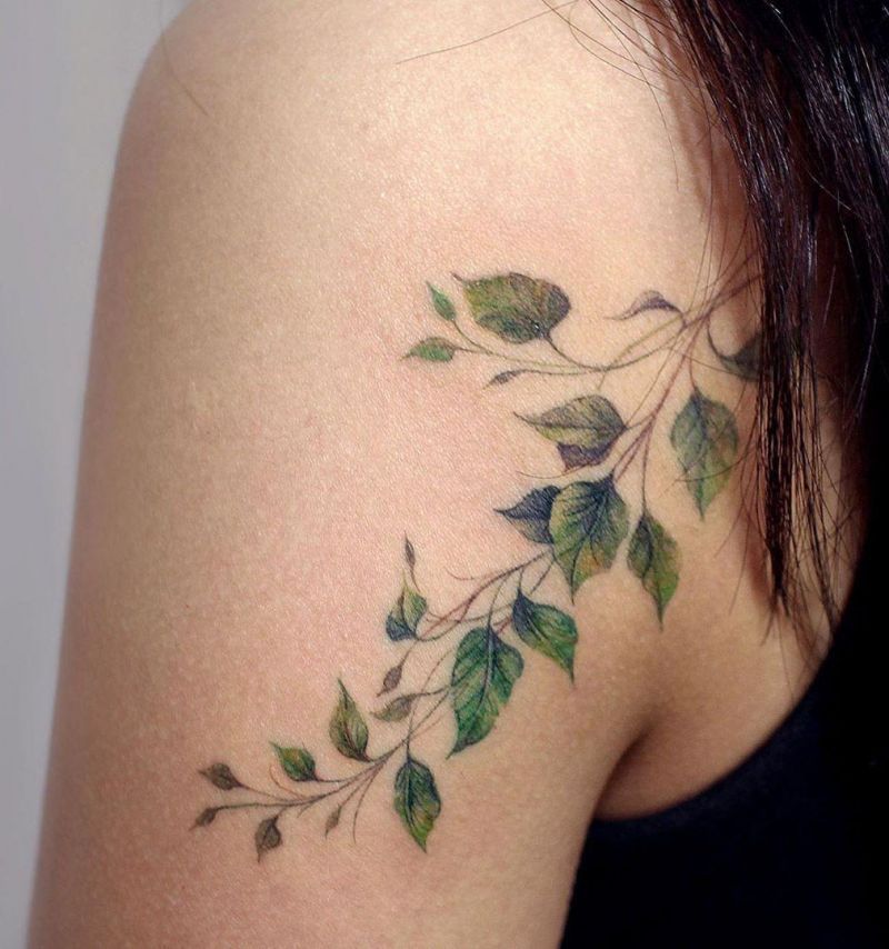 Leaf Tattoo 3