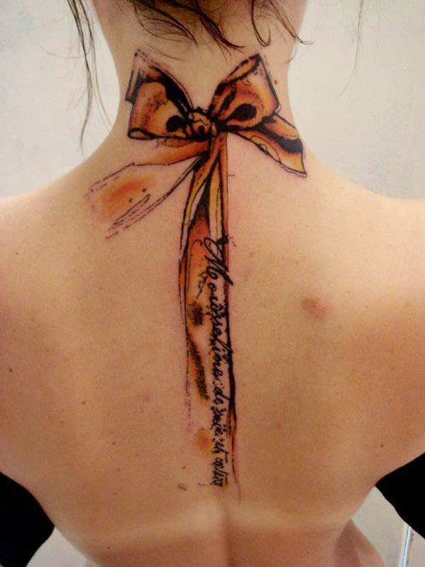 Ribbon Tattoo 7