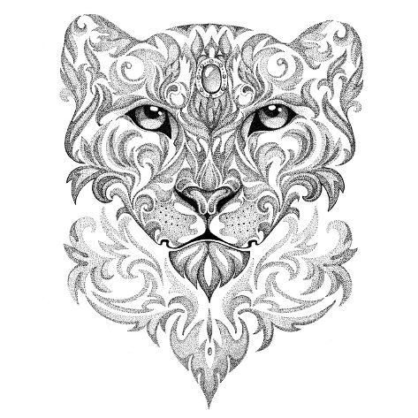 Snow Leopard Tattoo 113