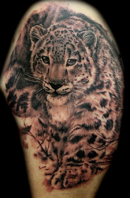 Snow Leopard Tattoo 125