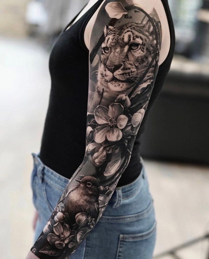 Snow Leopard Tattoo 169