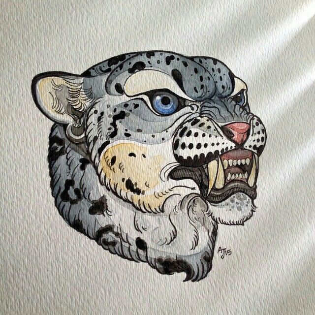Snow Leopard Tattoo 181