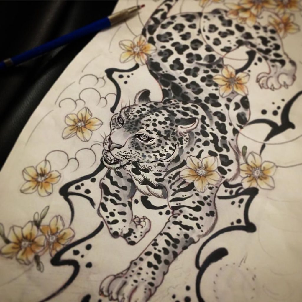Snow Leopard Tattoo 197