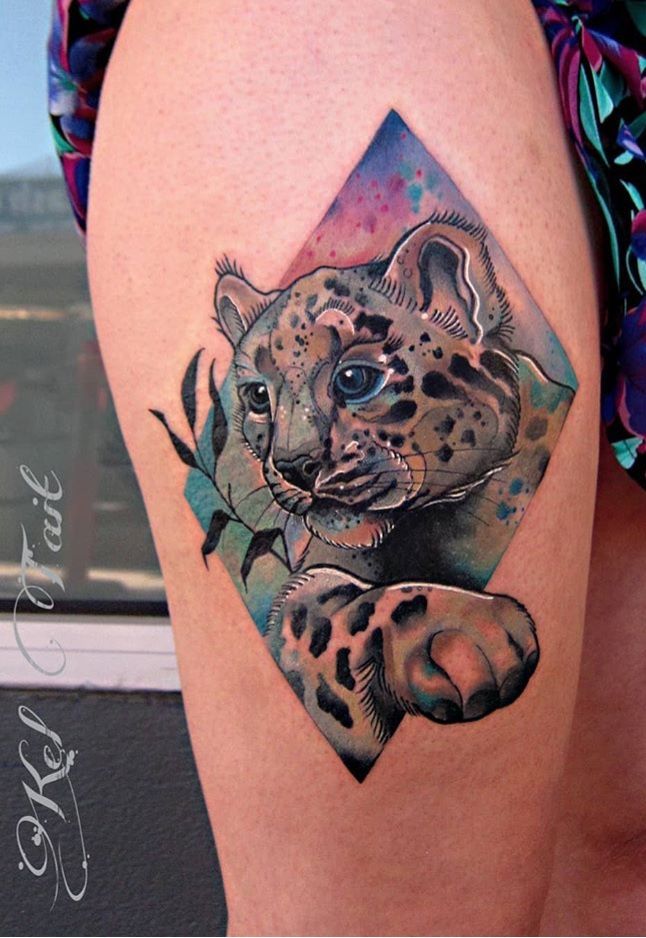 Snow Leopard Tattoo 34