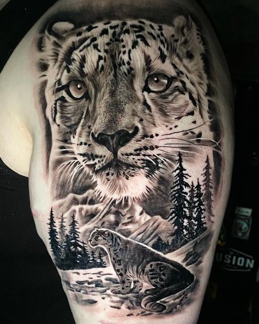 Snow Leopard Tattoo 84
