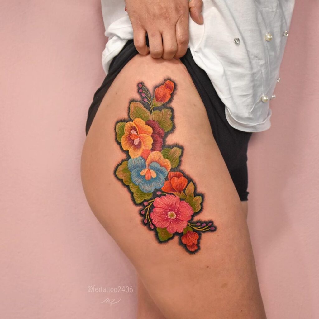 Embroidery Tattoo 159