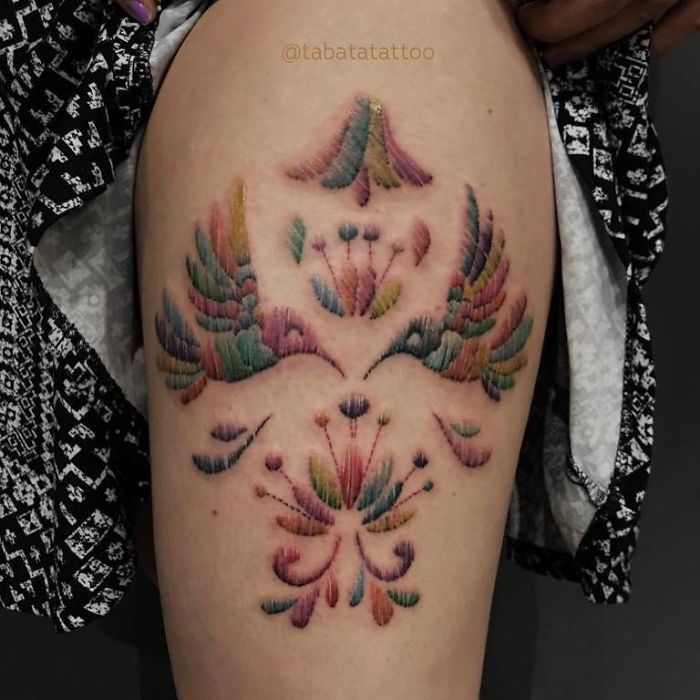 Embroidery Tattoo 173