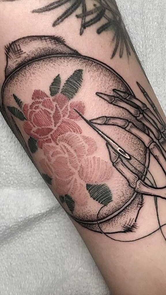 Toplist+ Delicate Embroidery Tattoo Ideas(2023) 1090 Embroidery Tattoo 186