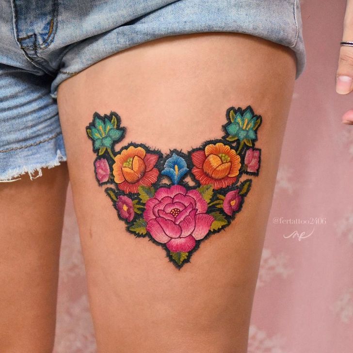 Embroidery Tattoo 93