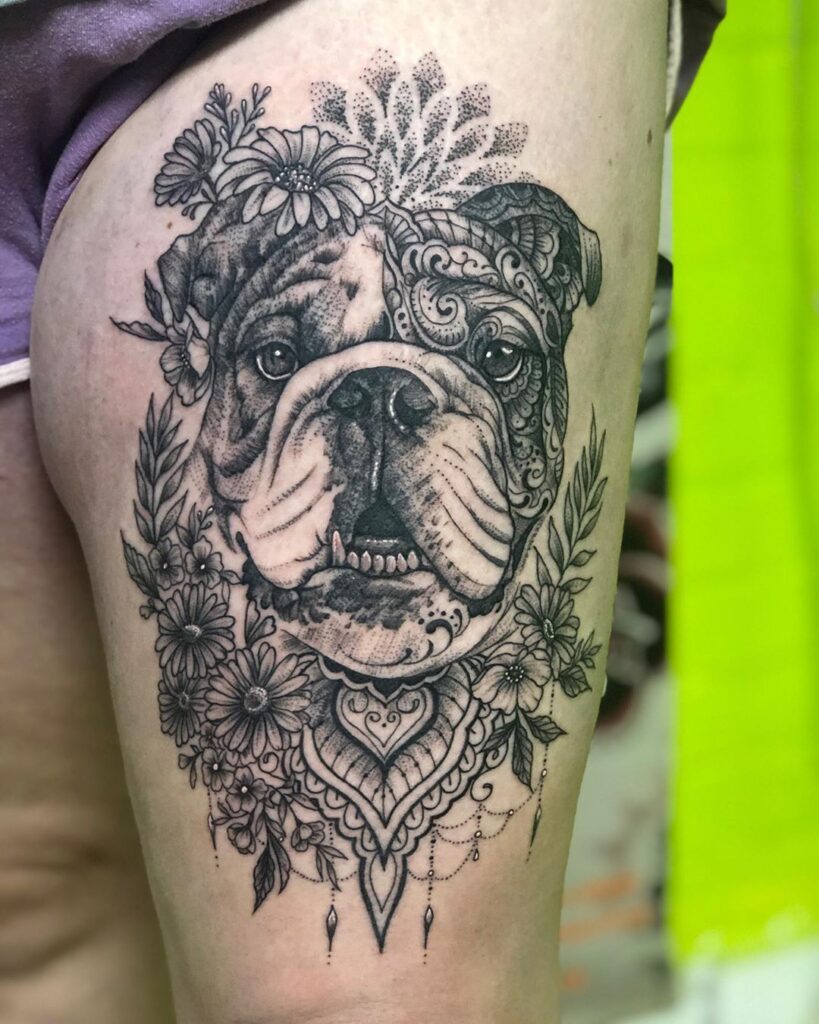 Bulldog Tattoo 140