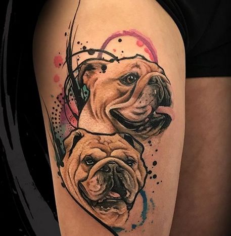 Bulldog Tattoo 77
