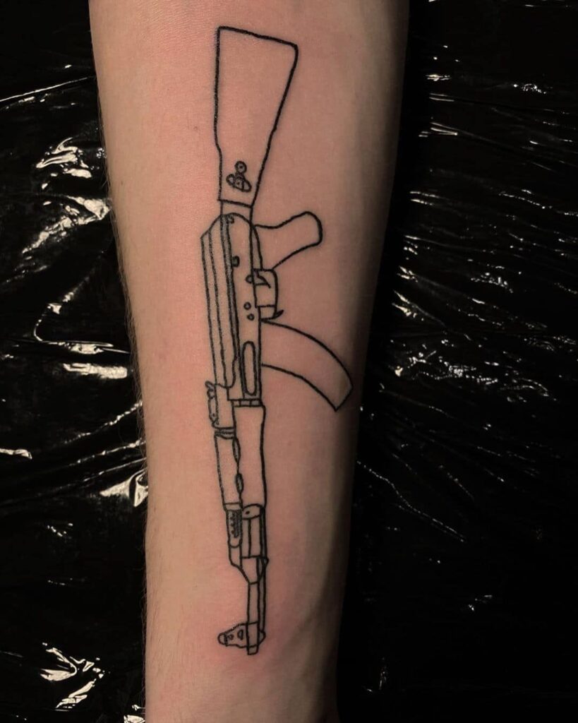 Gun Tattoo 158