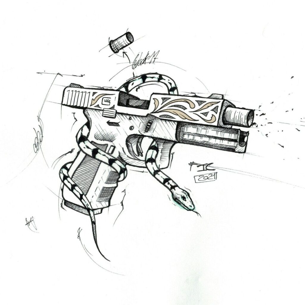 Gun Tattoo 185