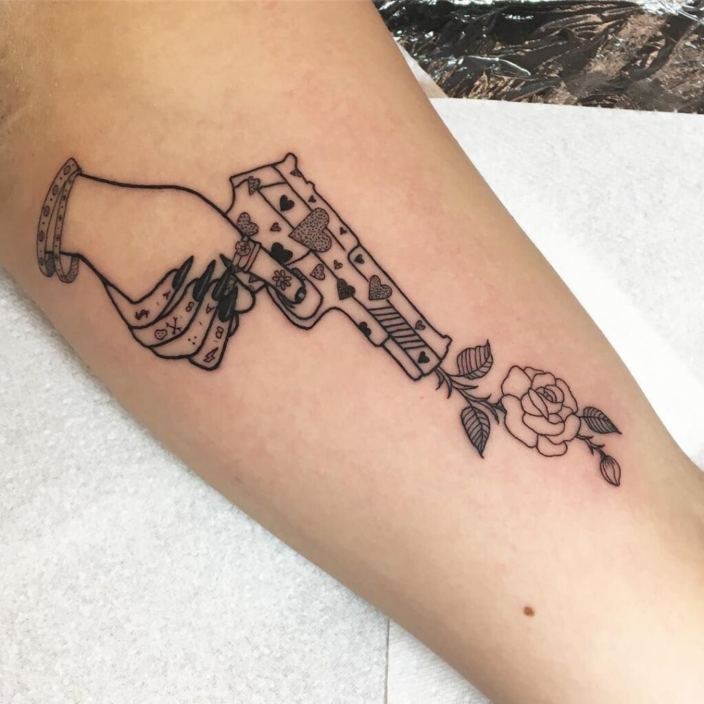 Gun Tattoo 69