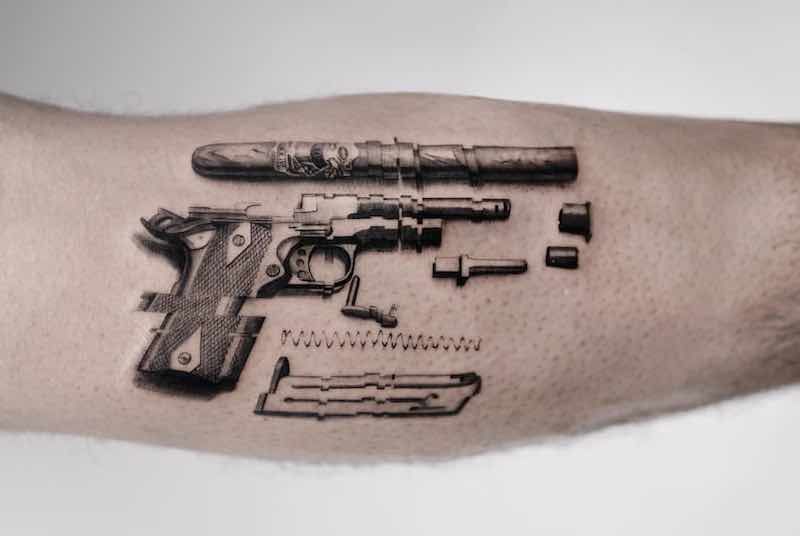 Gun Tattoo 8
