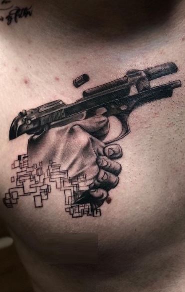 Gun Tattoo 99