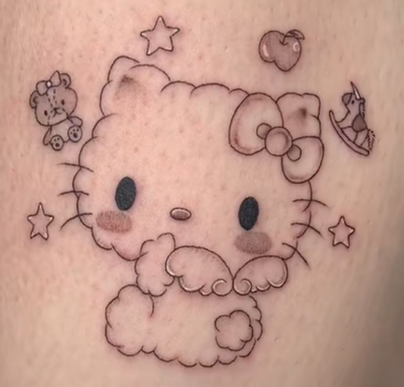 bonjour kitty tatouages ​​115
