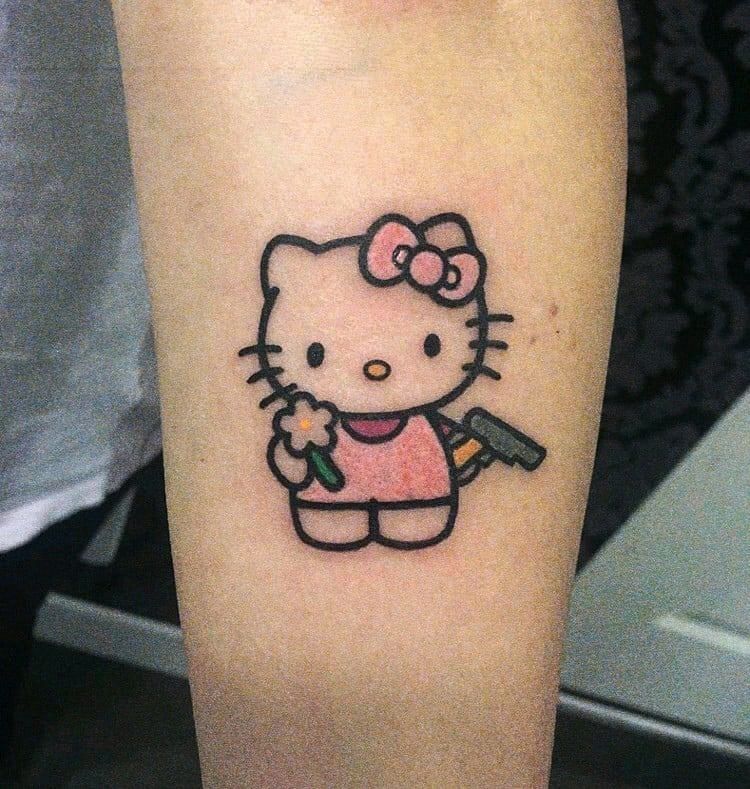 bonjour kitty tatouages ​​33
