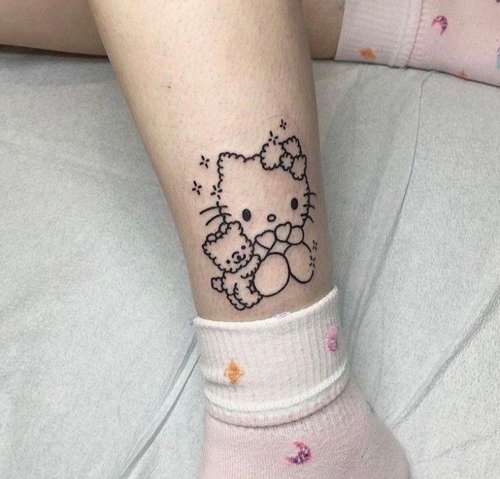 bonjour kitty tatouages ​​38