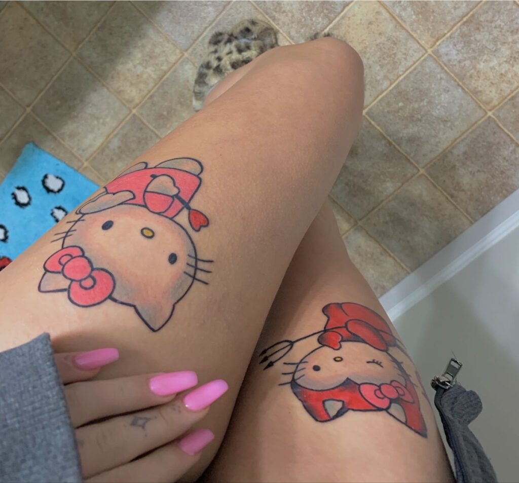 bonjour kitty tatouages ​​43