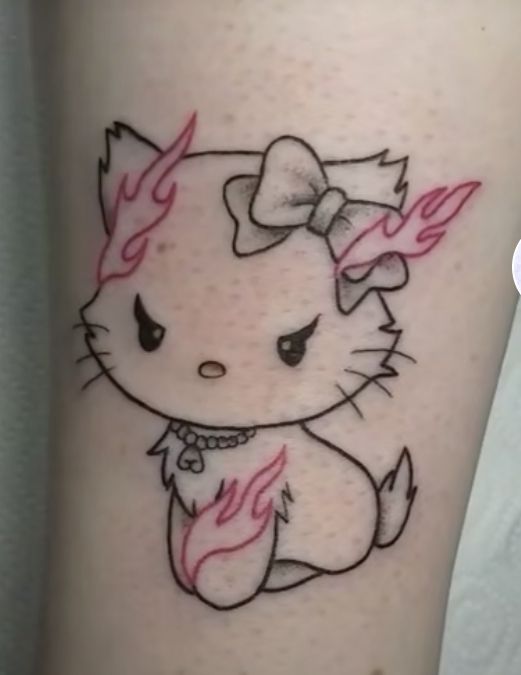 Hello Kitty Tattoos 48