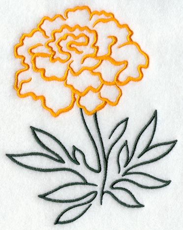 Tatuaje de caléndula 143