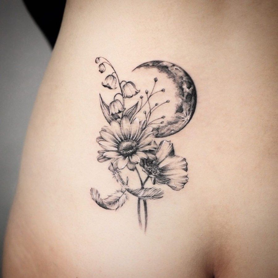 tatuaje de caléndula 20