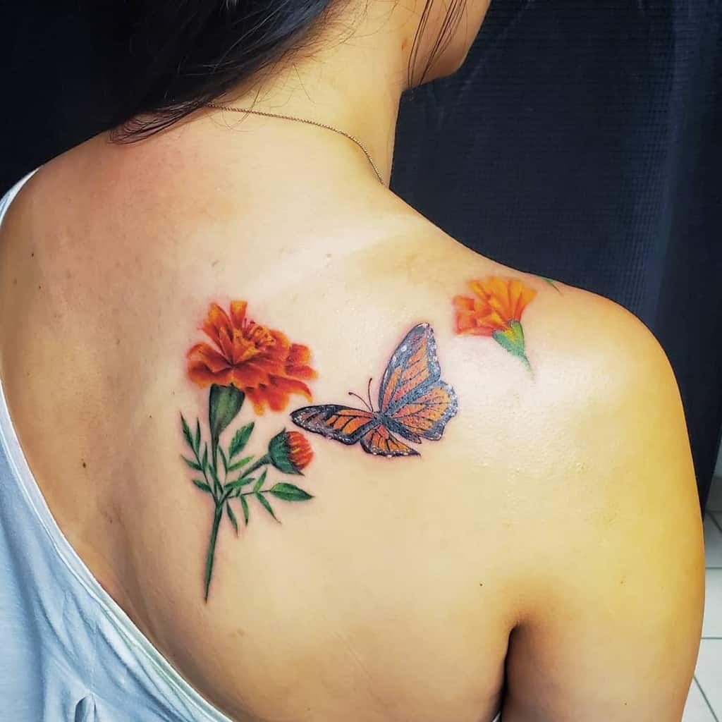 Marigold Tattoo 45
