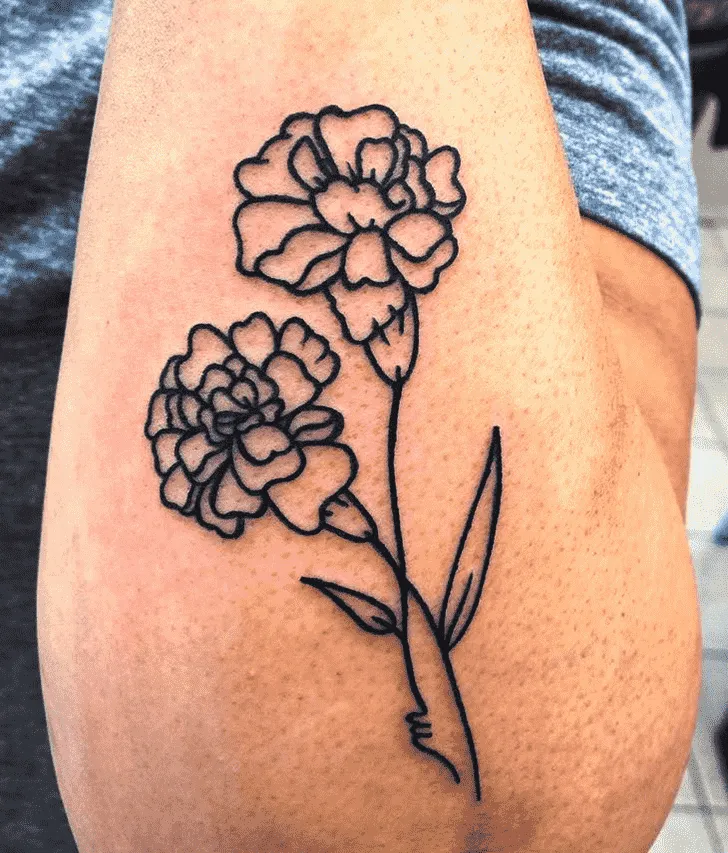 tatuaje de caléndula 9