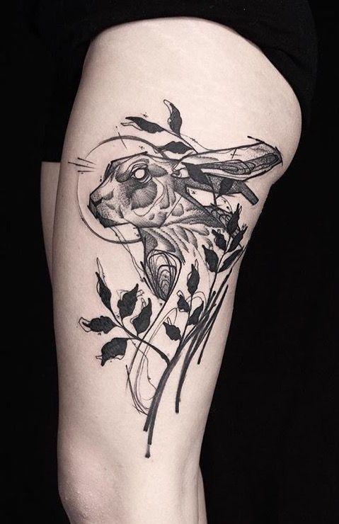 Rabbit Tattoo 205