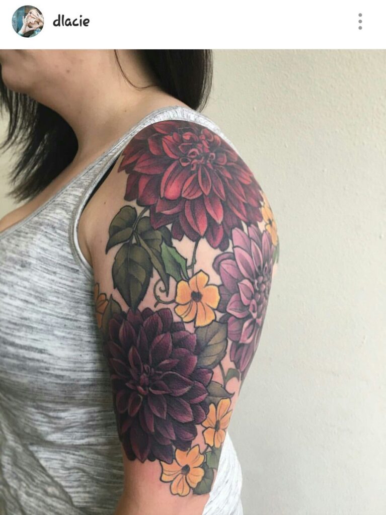 Dahlia Tattoo 103