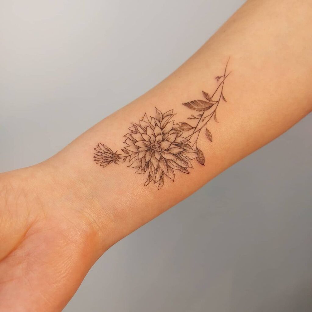 Dahlia Tattoo 154